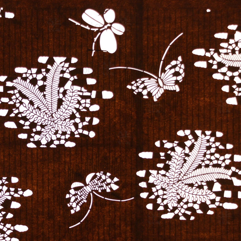 Katagami Japanese Lacquered Paper Stencil