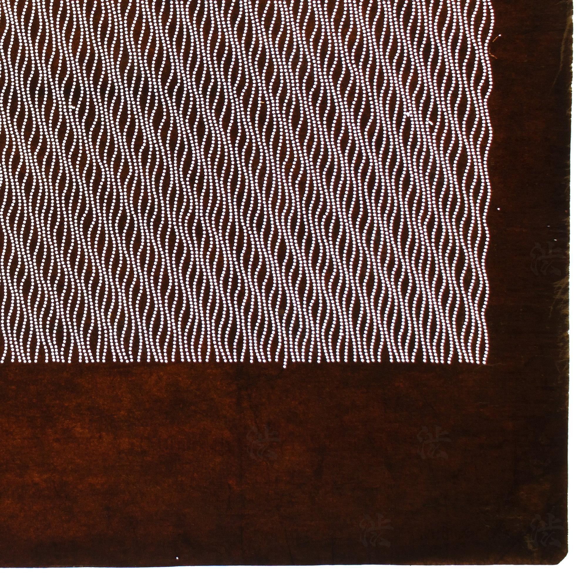 Katagami  Japanese Lacquered Paper Stencil