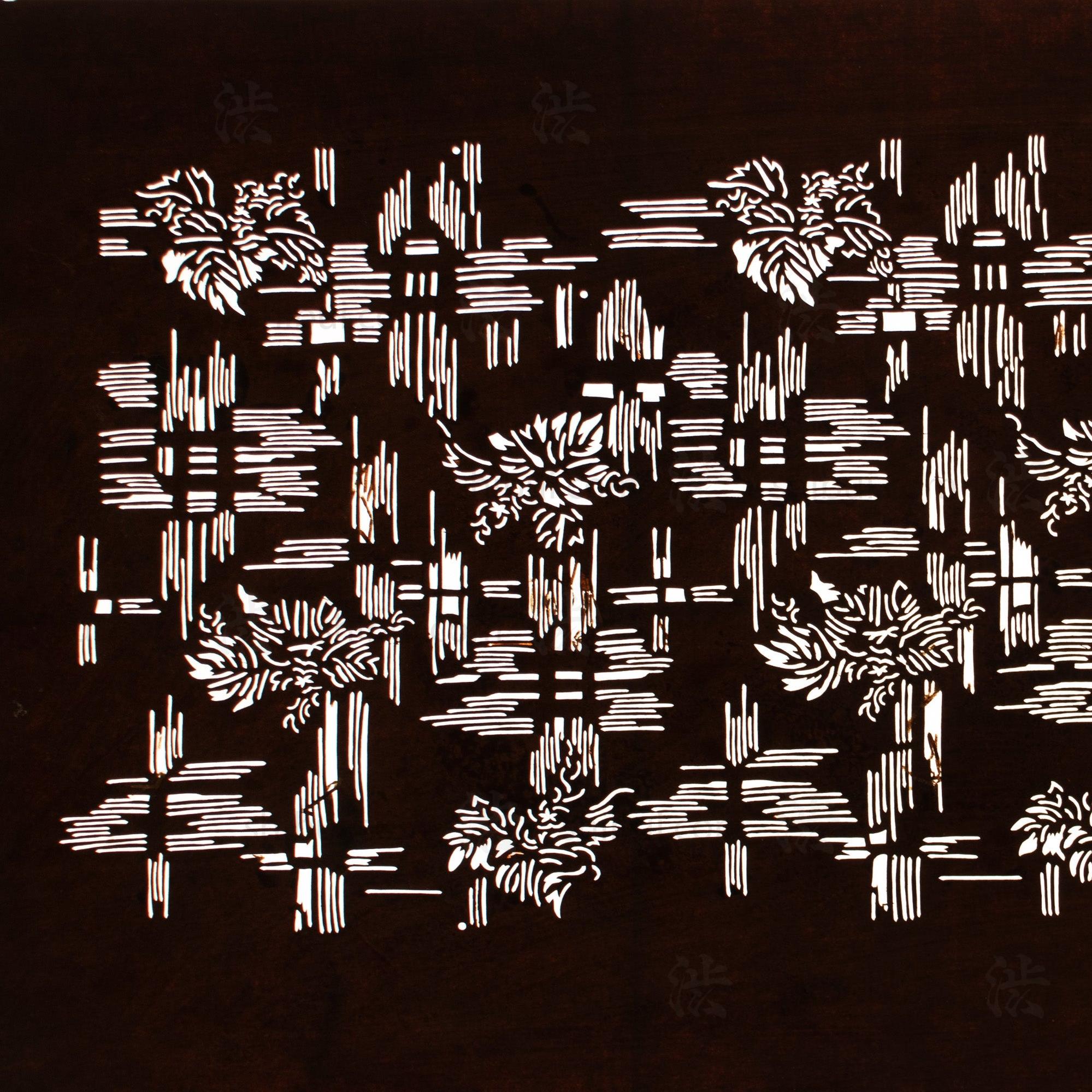 Katagami Japanese Lacquered Paper Stencil