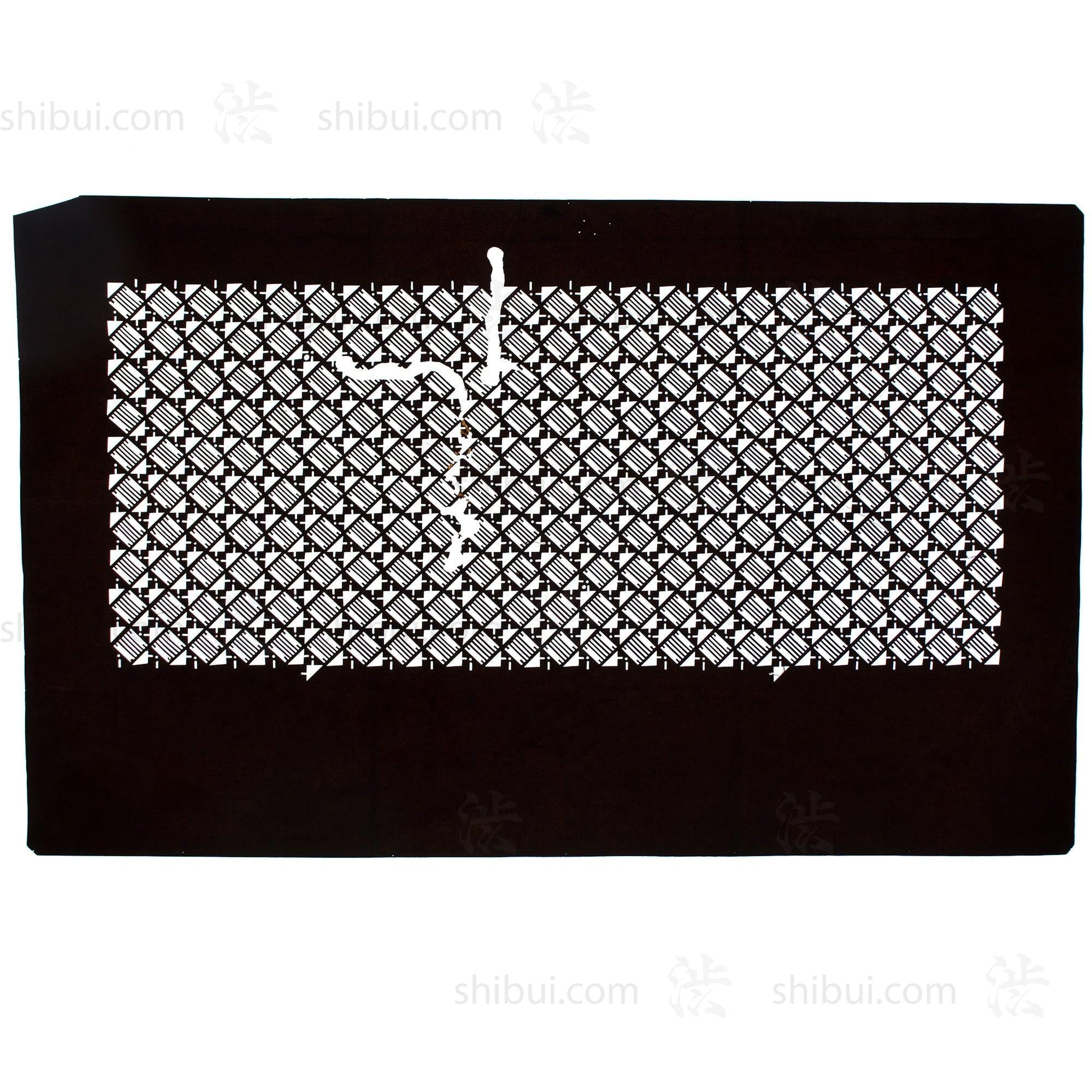 Katagami  Japanese Lacquered Paper Stencil