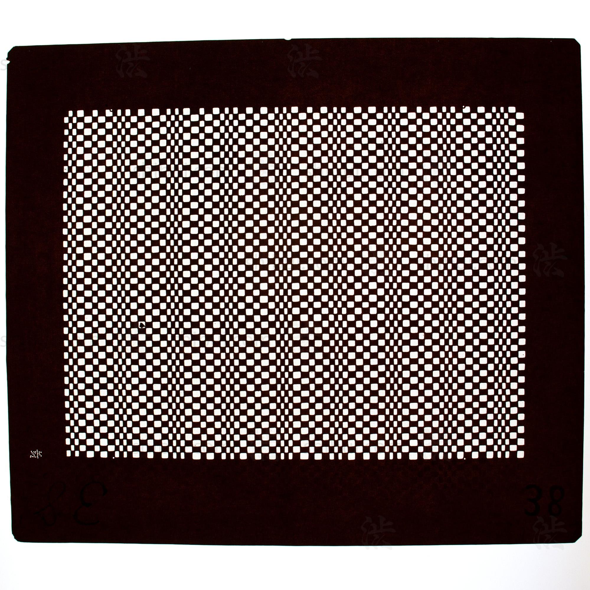 Katagami Japanese Lacquered Paper Stencil