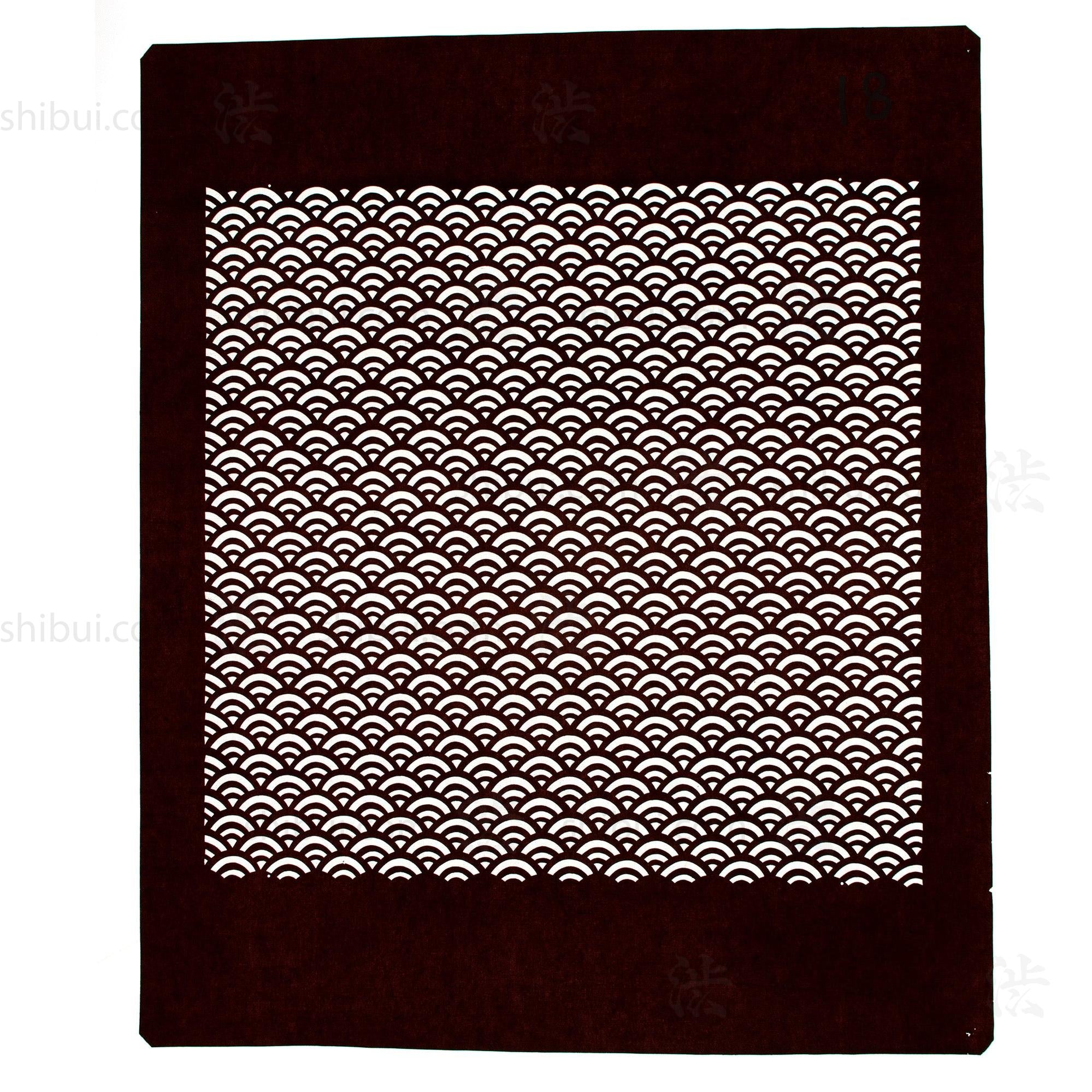 Katagami Japanese Lacquered Paper Stencil