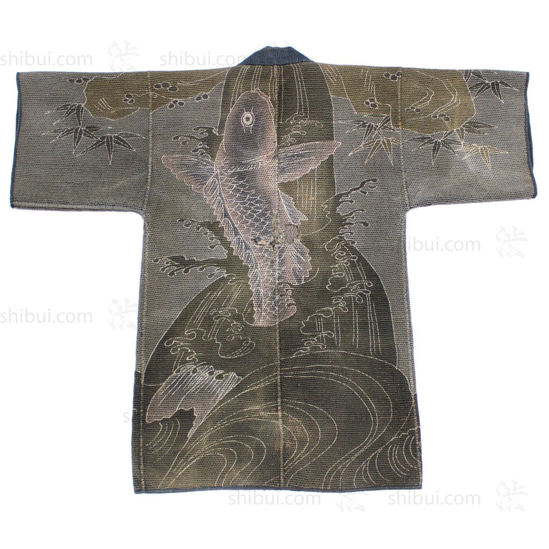Koi Tsutsugaki Hanten Antique Fireman's Coat