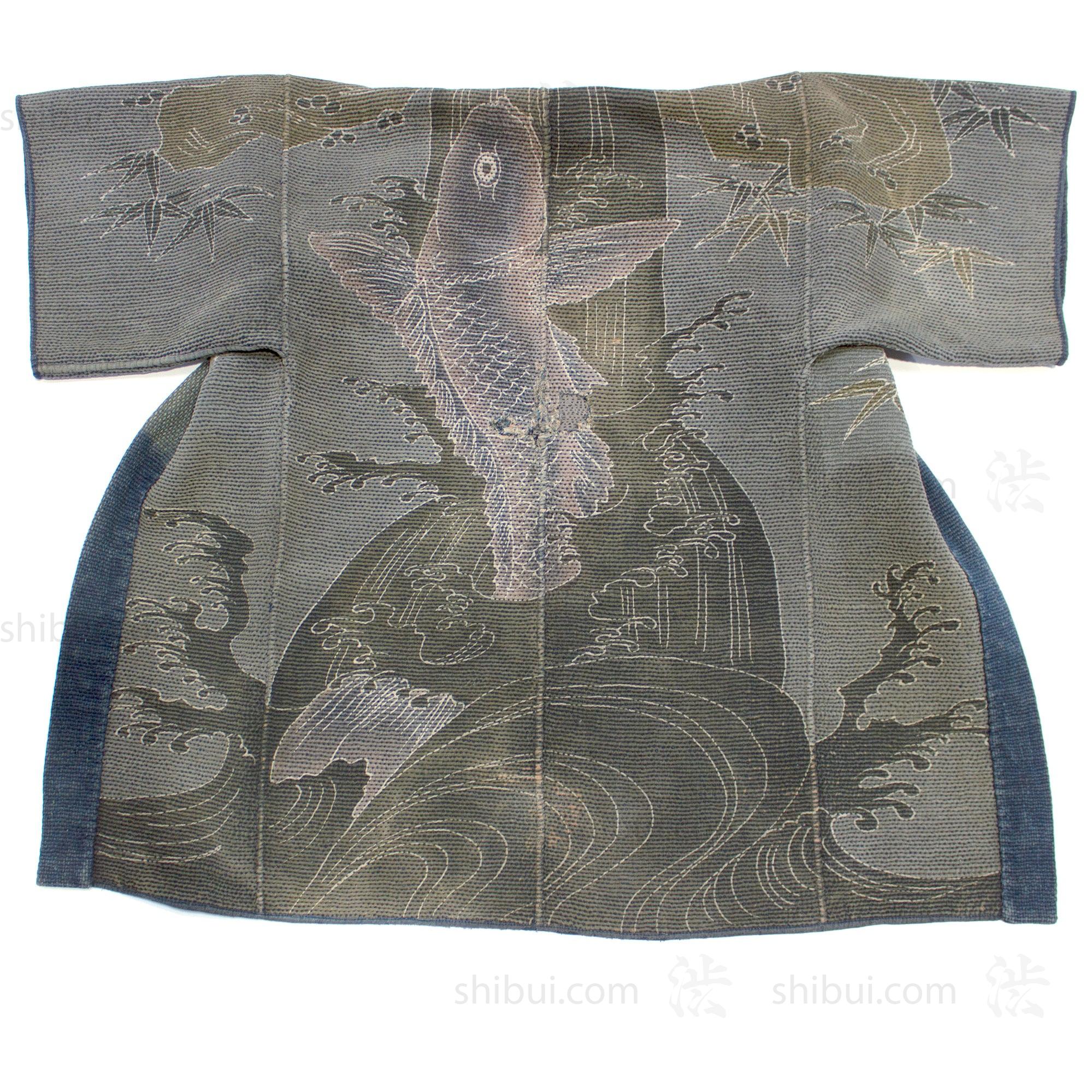 Koi Tsutsugaki Hanten Antique Fireman's Coat