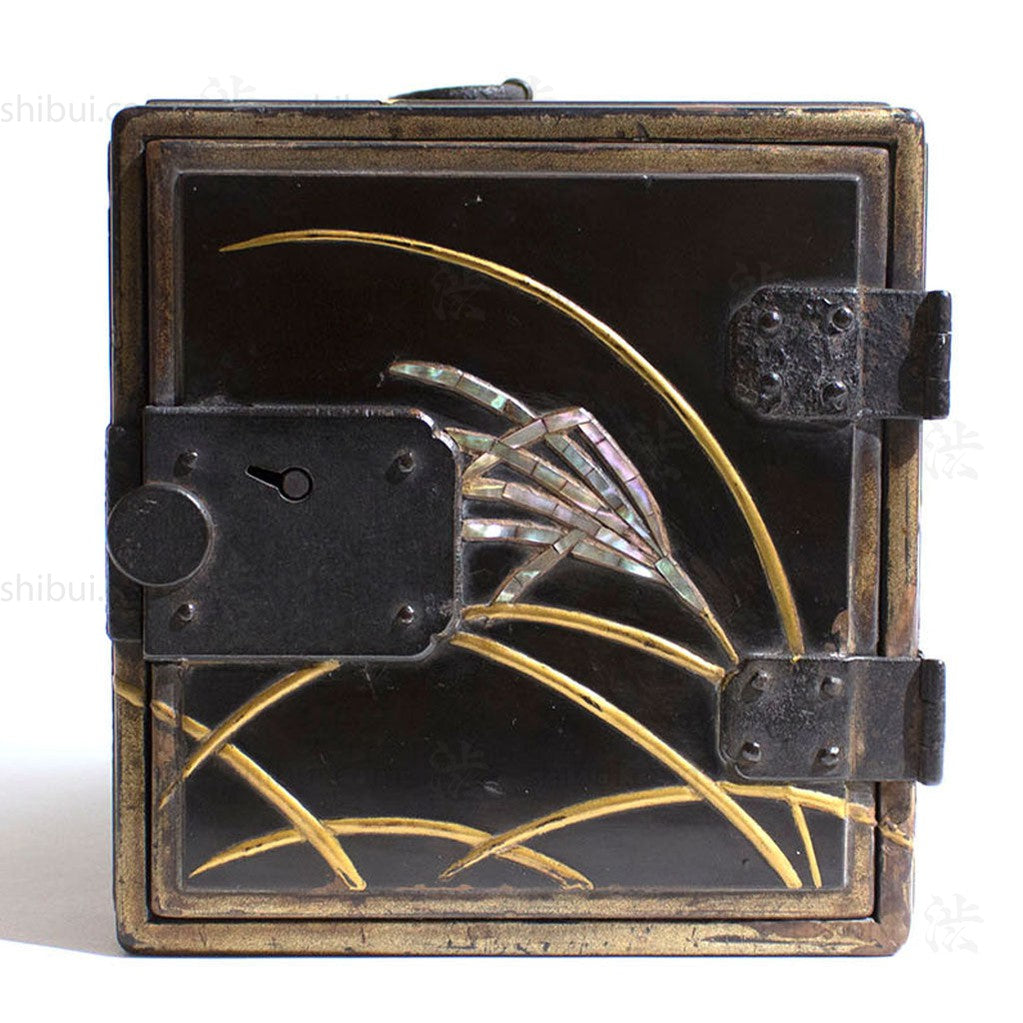 Small Lacquered Box Japanese Antique Storage Decor