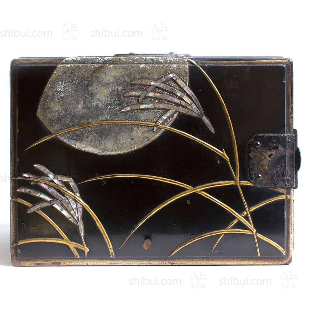 Small Lacquered Box Japanese Antique Storage Decor