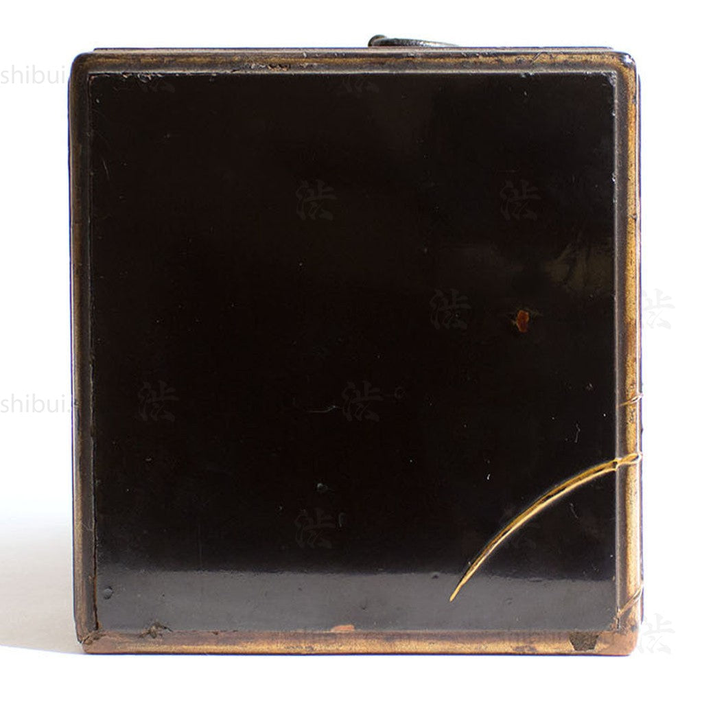 Small Lacquered Box Japanese Antique Storage Decor