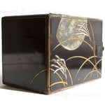 Small Lacquered Box Japanese Antique Storage Decor