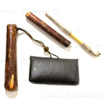 Tobacco Pouch with Cherry Bark Pipe Case