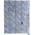 Katazome Futon Cover with Turtle, Crane and Bamboo Motif