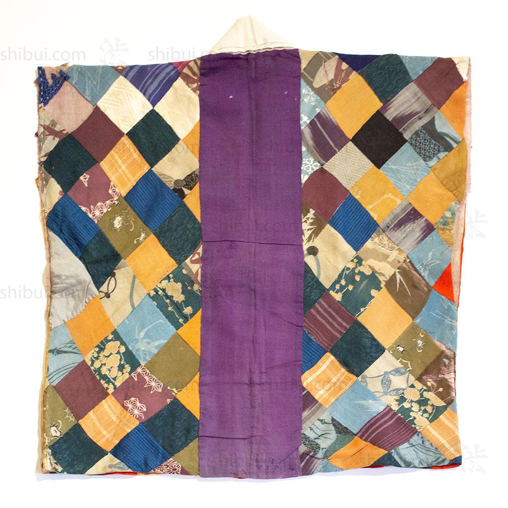 Chirimen Silk Yose Juban Japanese Antique Kimono