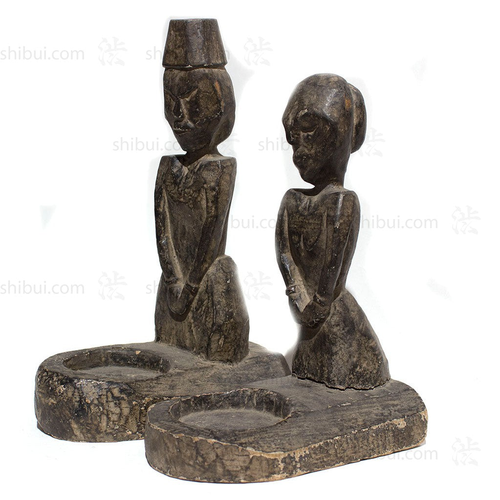Pair of Wood Carvings