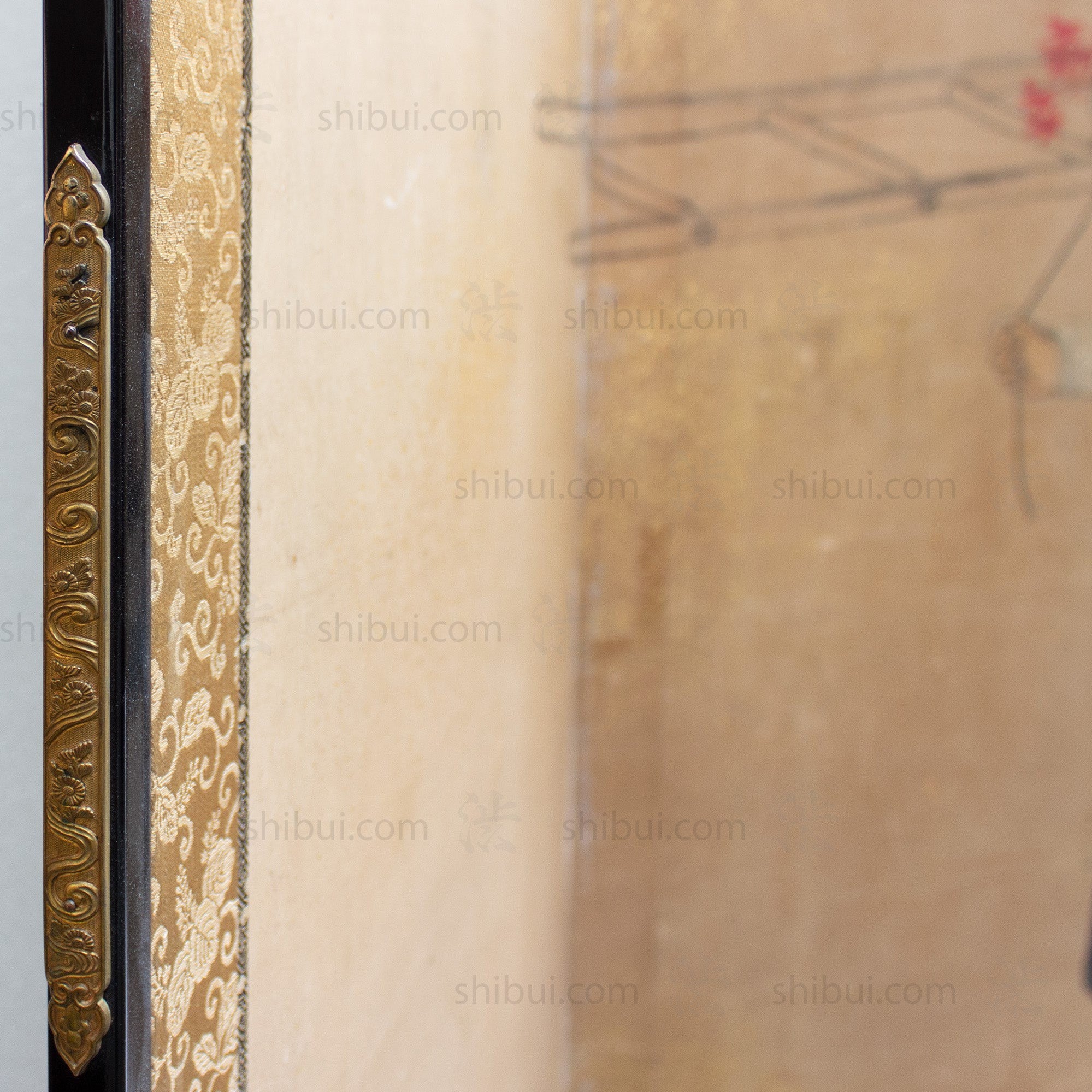 Japanese Antique Free-Standing Folding Screen Oharame Women Byobu