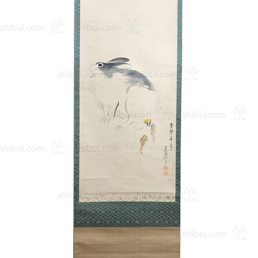 Scroll of Rabbit - MOCHIZUKI GYOKKEI (1874-1938)