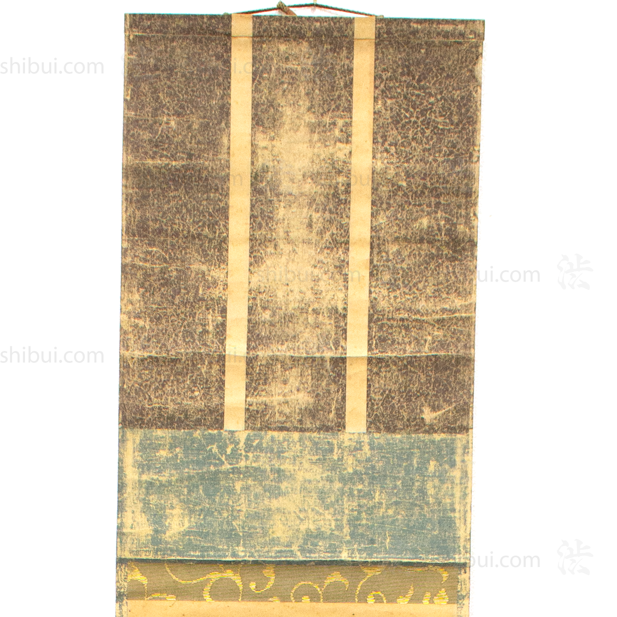 Otsu-e Daikoku Shaving Fukurokuju - Antique Japanese Scroll