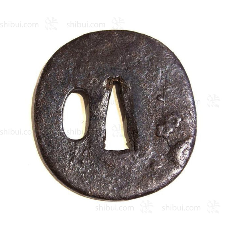 Forged Iron Tsuba Sword Guard