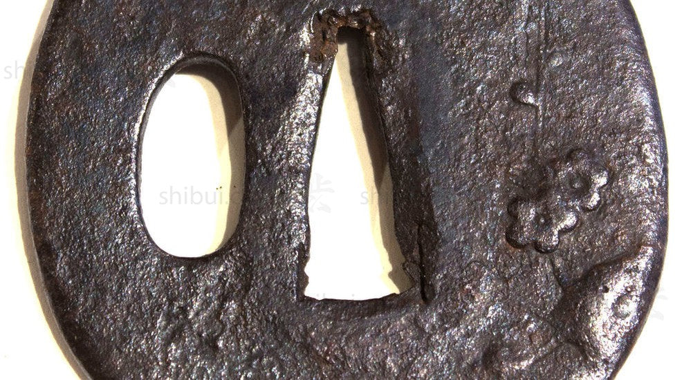 Forged Iron Tsuba Sword Guard