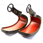 Lacquered Abumi Stirrups with Koi Motif
