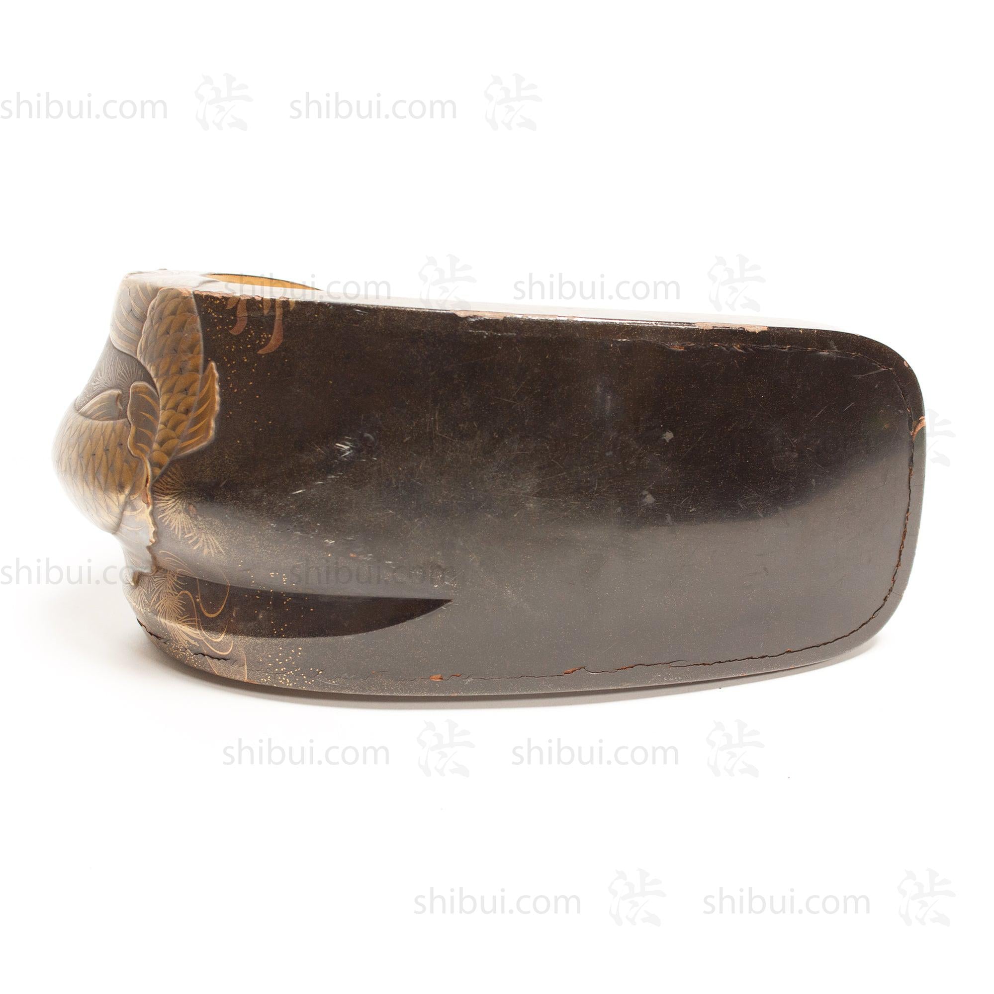 Lacquered Abumi Stirrups with Koi Motif