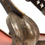 Lacquered Abumi Stirrups with Koi Motif