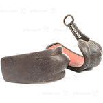 Abumi Stirrups - Iron & Lacquer w/ Inlaid Bellflower Mon