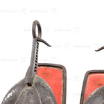 Abumi Stirrups - Iron & Lacquer w/ Inlaid Bellflower Mon