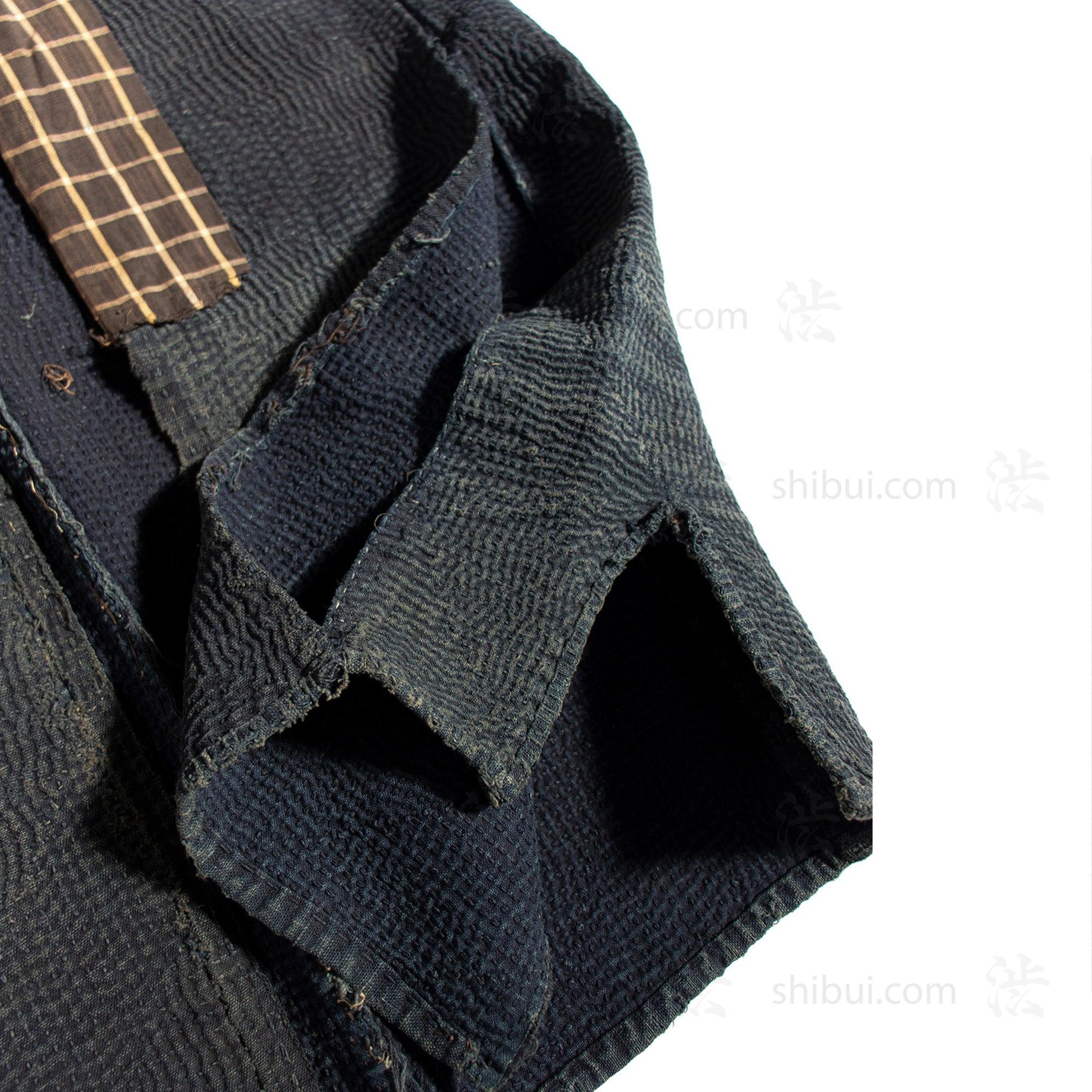Sashiko Quilted Reinforced Indigo Cotton Workers Vest