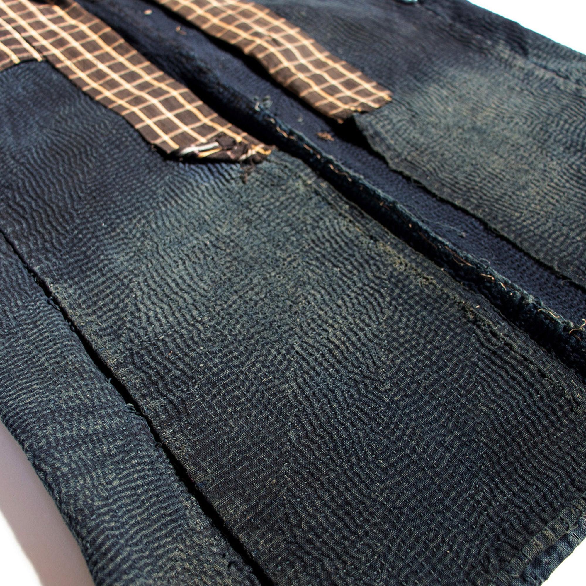 Sashiko Quilted Reinforced Indigo Cotton Workers Vest