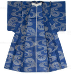 Meisen Kimono with Water and Wagon Wheel Motif