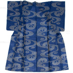 Meisen Kimono with Water and Wagon Wheel Motif