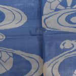 Meisen Kimono with Water and Wagon Wheel Motif