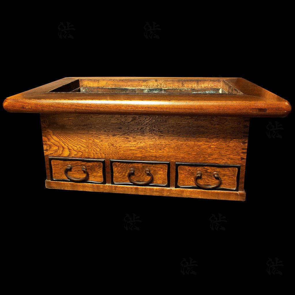 Naga Hibachi Japanese Antique Brazier Table