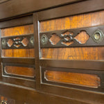 Detail | Japanese Antique (Meiji Era) Mizuya from Kyoto | Kitchen Cabinet, Storage Furniture | Hinoki (Japanese cypress), Keyaki (Japanese elm), Sugi (Japanese cedar) | 6' Width, 2 Section