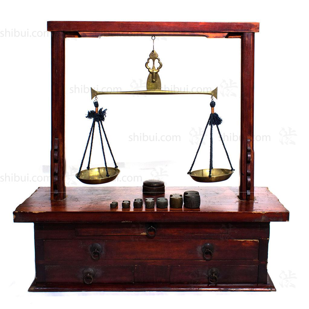 Merchant's Scale Japanese Antique Furniture Storage