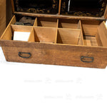 Lacquered Tray Box Japanese Antique Decor Chest