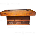 Keyaki Naga Hibachi Kansai Japanese Antique Brazier Coffee Table