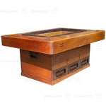 Keyaki Naga Hibachi Kansai Japanese Antique Brazier Coffee Table