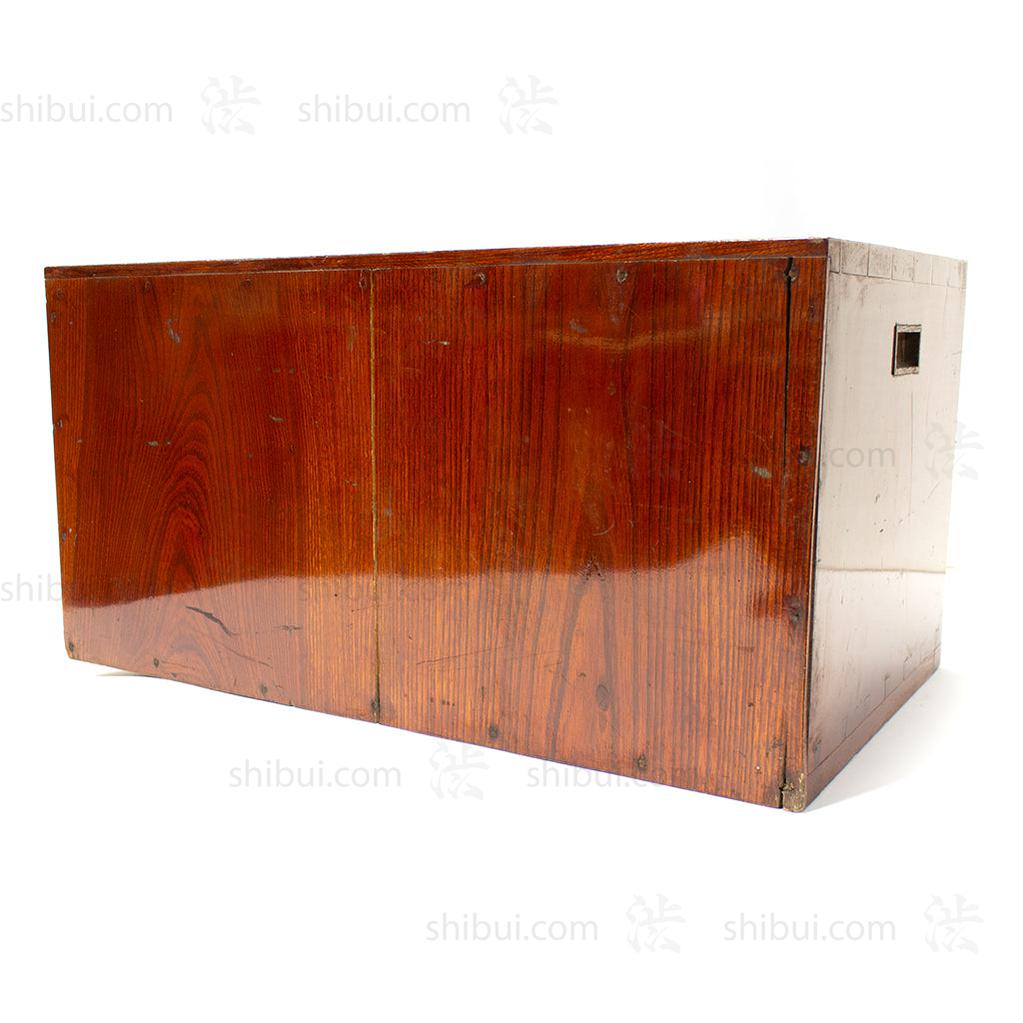 Japanese Antique Tansu Furniture Ships' Writing Box from Sakata