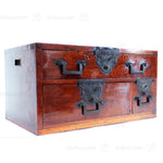 Japanese Antique Tansu Furniture Ships' Writing Box from Sakata