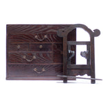Kyodai Japanese Antique Furniture Vanity Dresser Mirror Chest