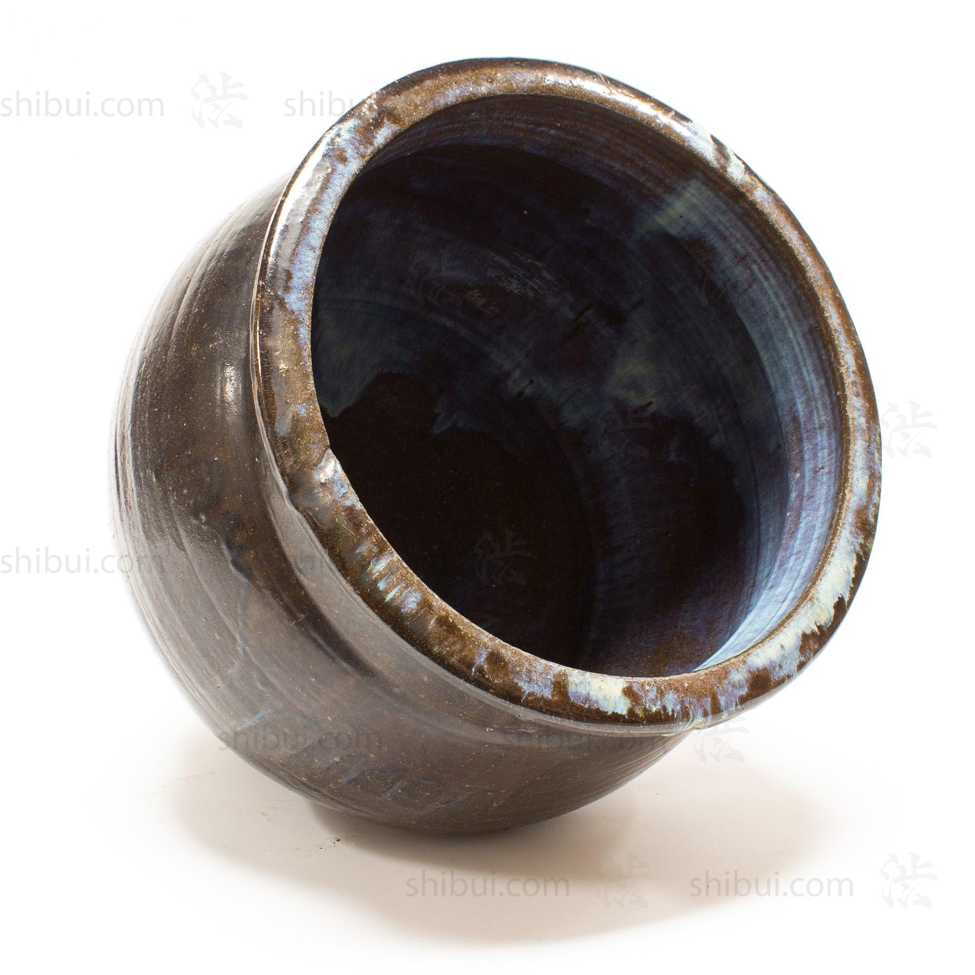 Tatenoshita Ware Antique Japanese Glazed Ceramic Jar