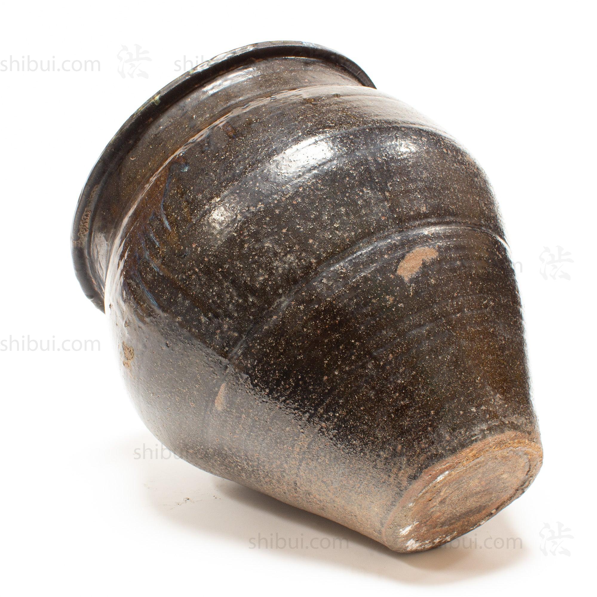 Tatenoshita Ware Antique Japanese Glazed Ceramic Jar