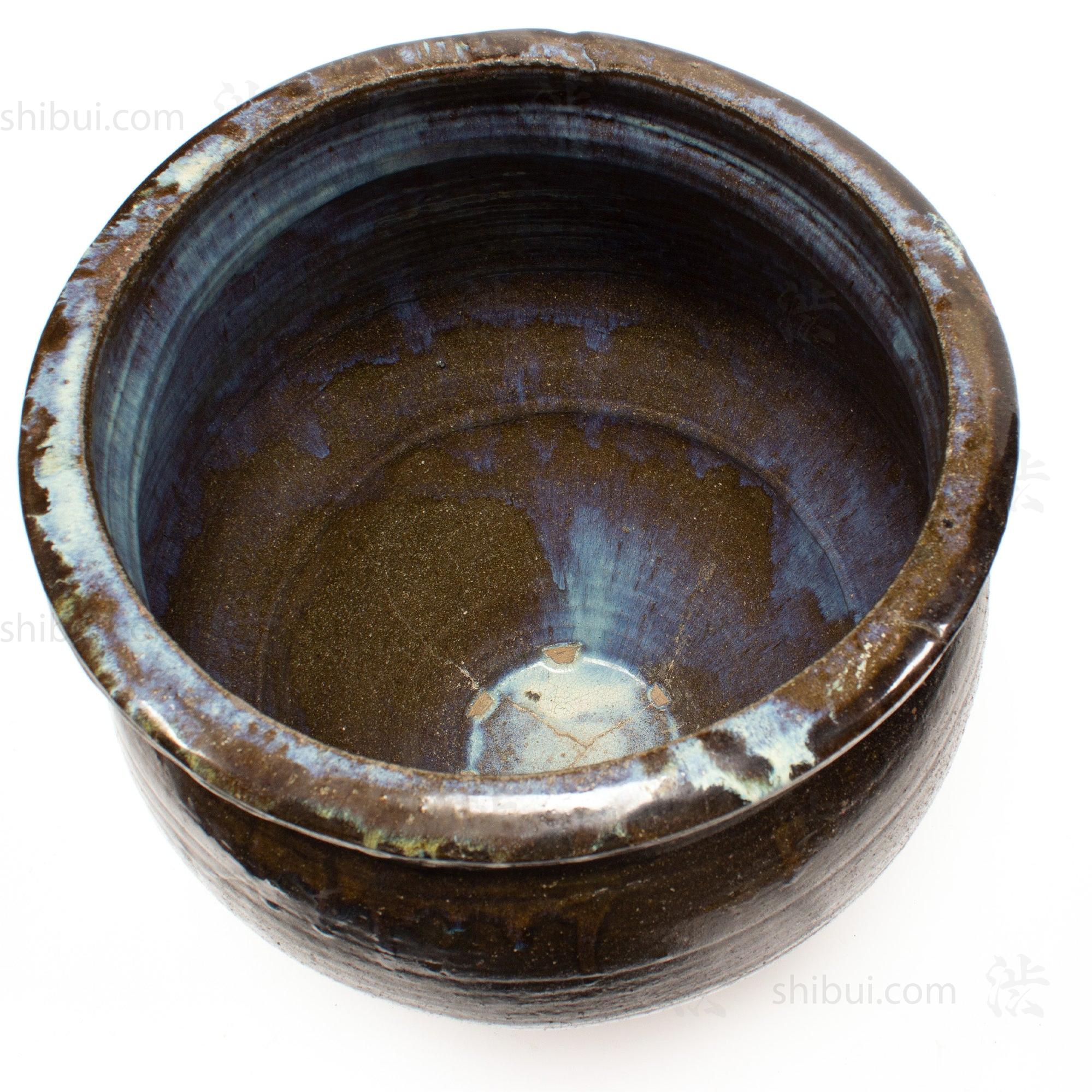 Tatenoshita Ware Antique Japanese Glazed Ceramic Jar