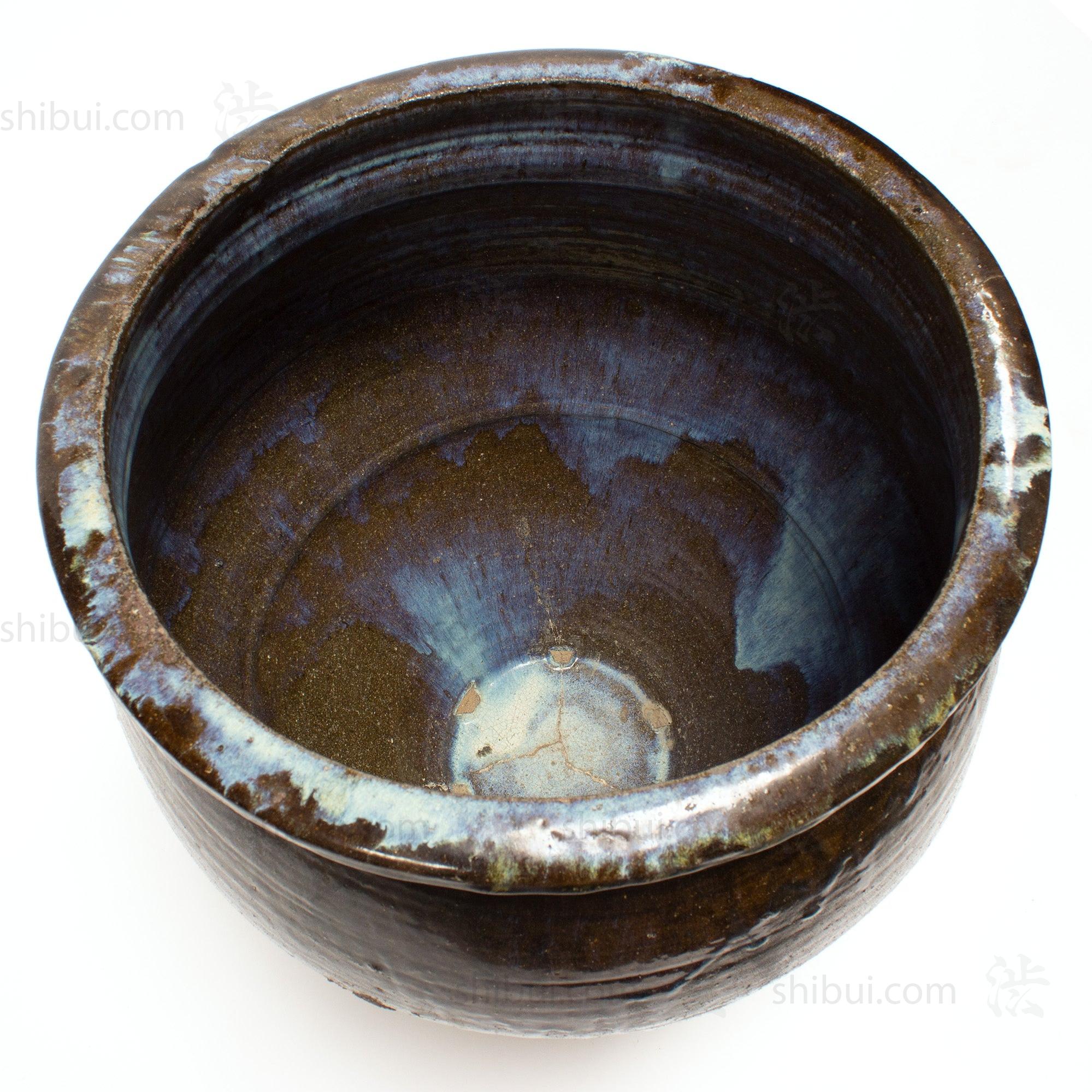 Tatenoshita Ware Antique Japanese Glazed Ceramic Jar