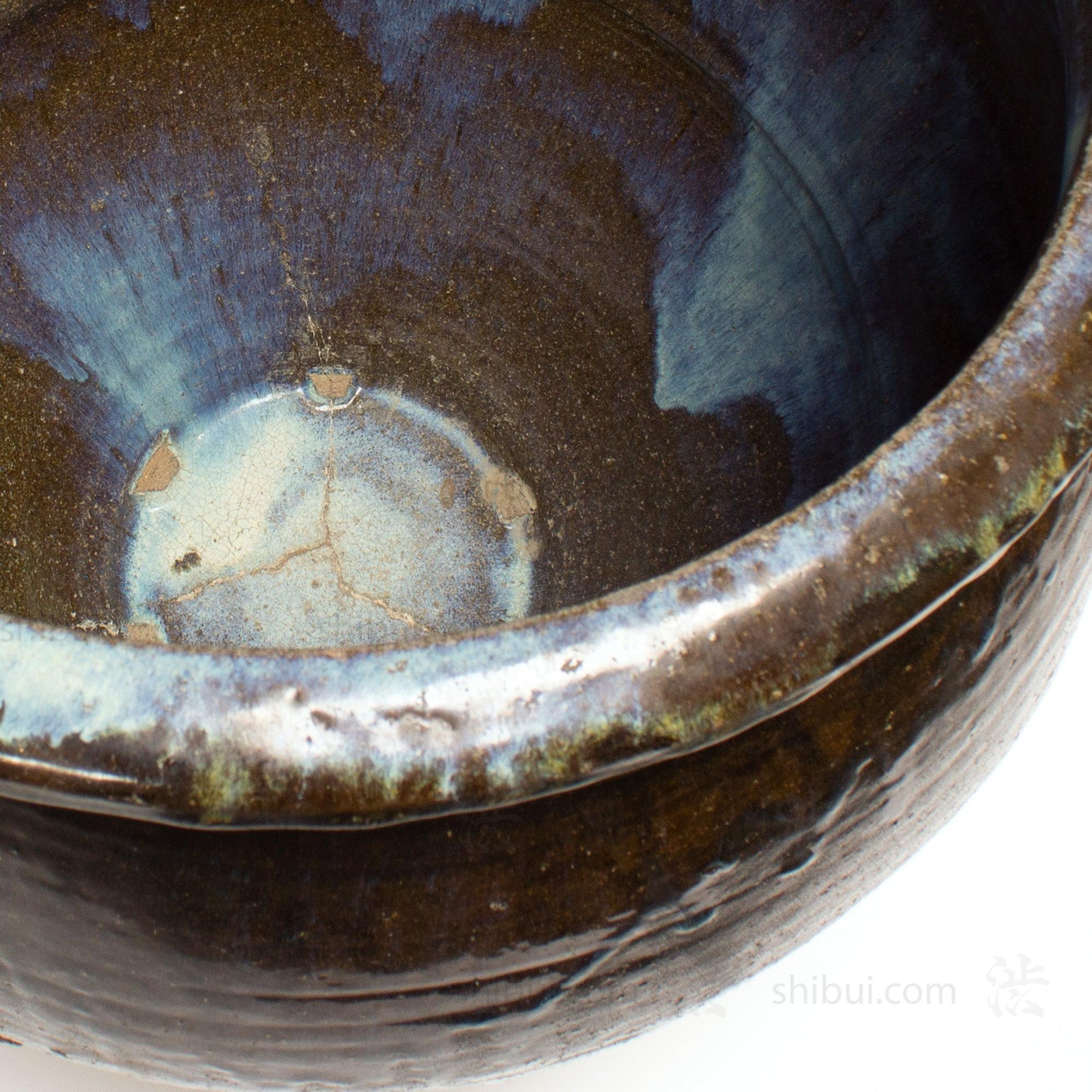 Tatenoshita Ware Antique Japanese Glazed Ceramic Jar