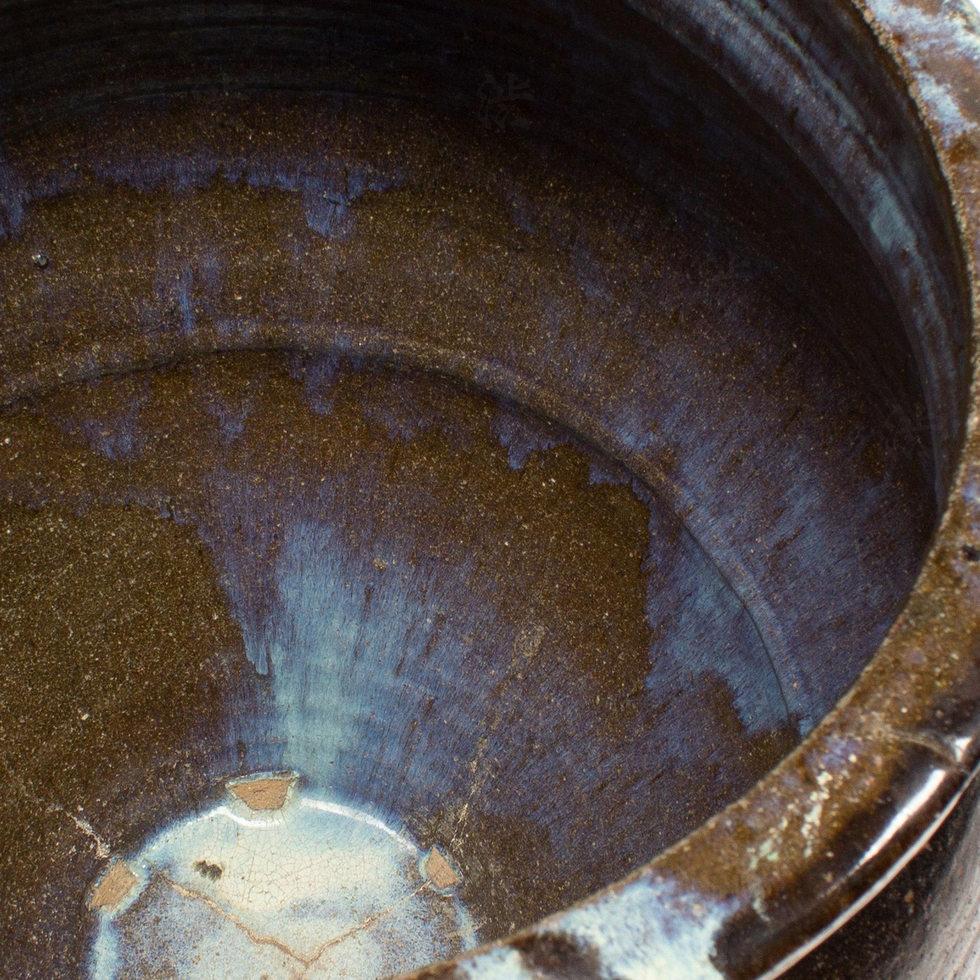 Tatenoshita Ware Antique Japanese Glazed Ceramic Jar