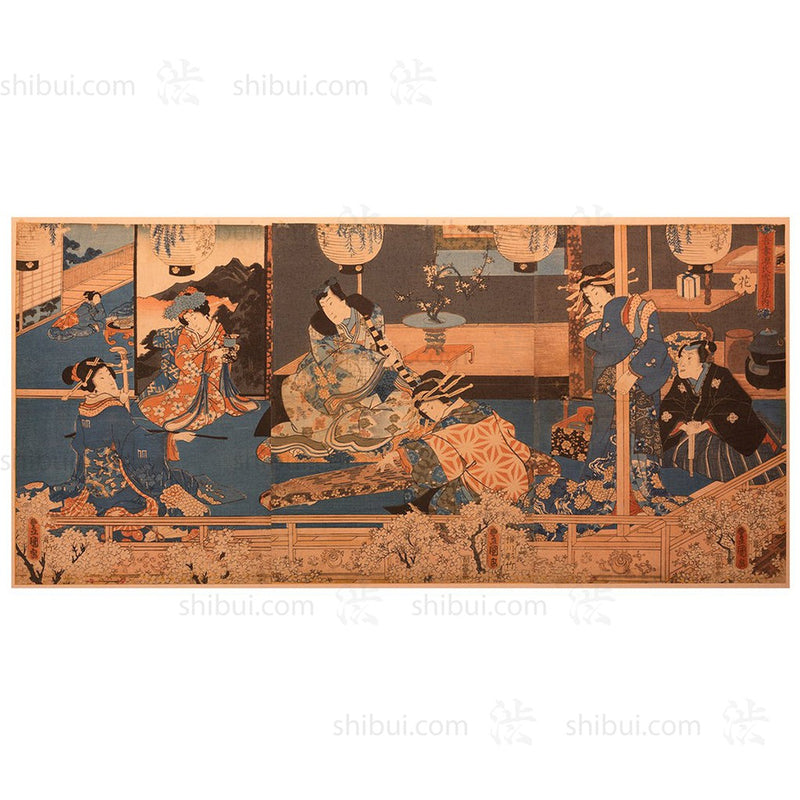 Woodblock Print Hana by Utagawa Kunisada