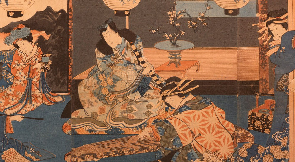 Woodblock Print Hana by Utagawa Kunisada