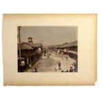 Street View |  Japanese Antique Hand Tinted Albumen Photo