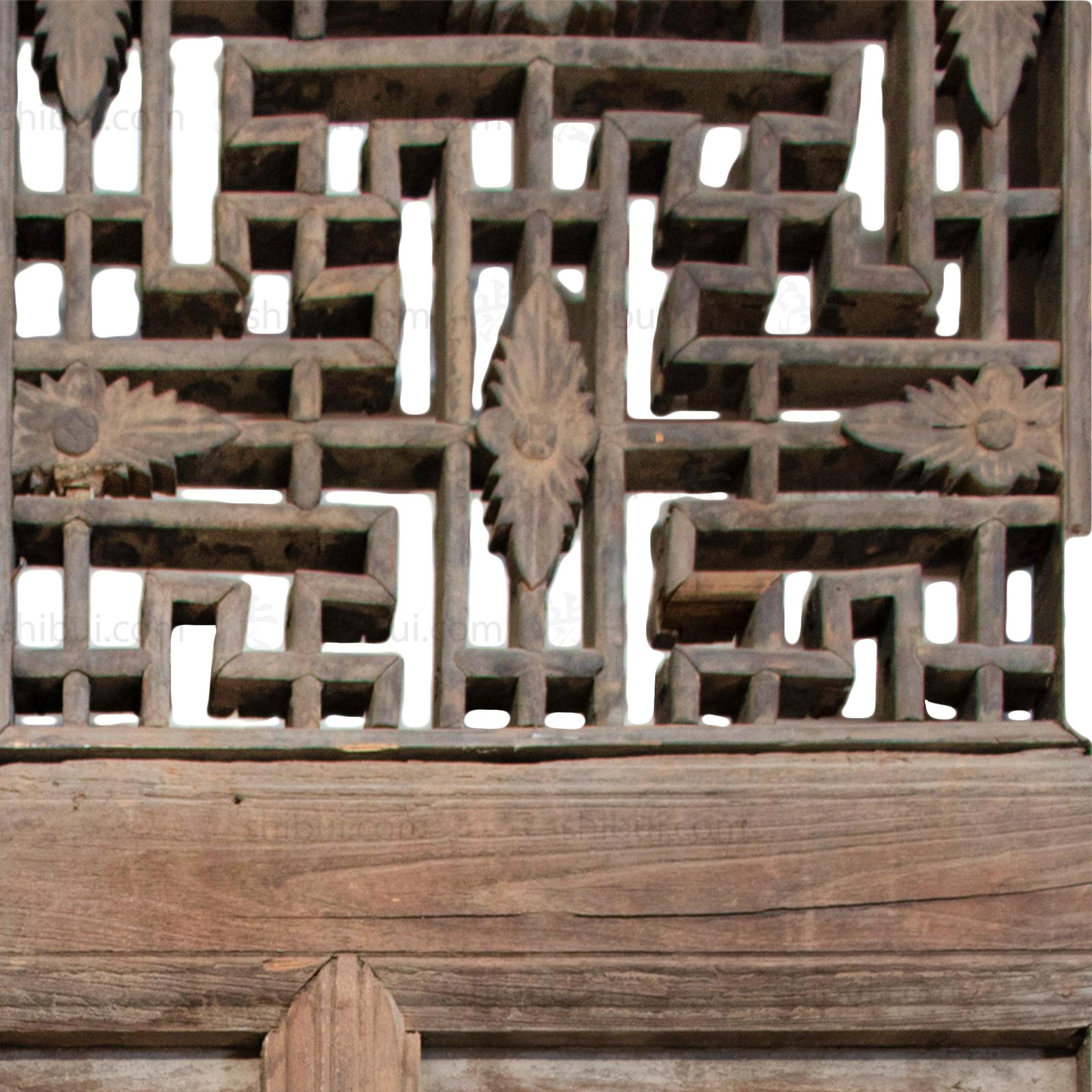 Wooden 19th Century Chinese House Façade | Architectural Decor
